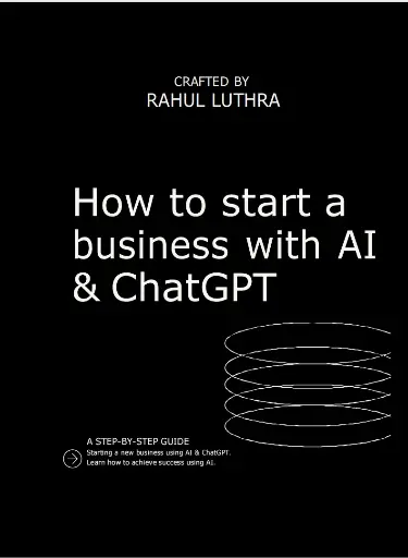 How to start a business with AI & ChatGPT